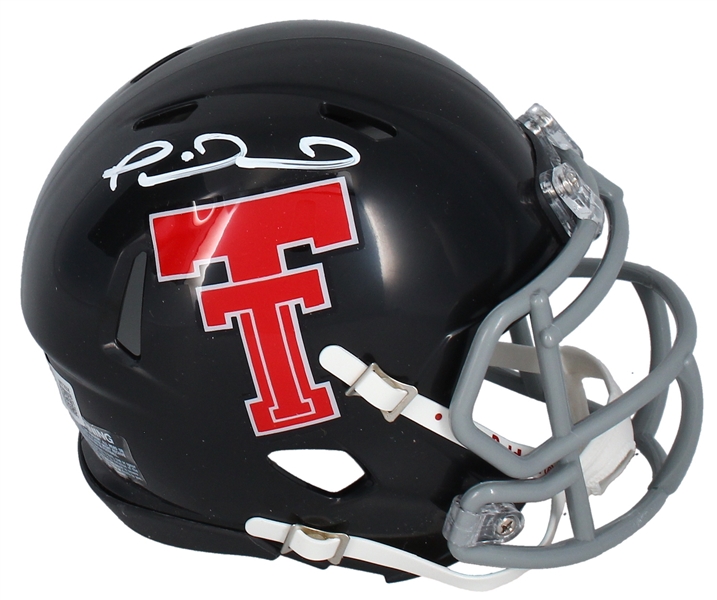 Patrick Mahomes Signed Texas Tech Mini Speed Helmet (Beckett/BAS)