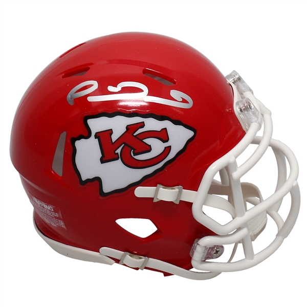 Patrick Mahomes Signed KC Mini Speed Helmet w/ Super Bowl Logo (Fanatics)