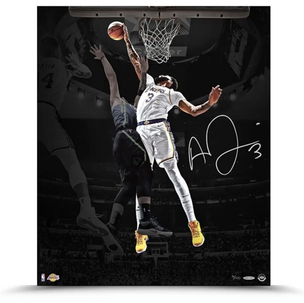 Anthony Davis Signed Ltd. Ed. Lakers 20" x 24" "Rejection" Photograph (UDA)