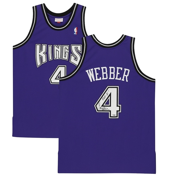 Chris Webber Signed & "HOF 21" Inscribed Sacramento Kings Authentic Jersey (Fanatics)