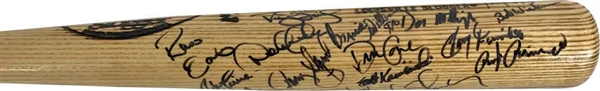 1995 New York Yankees Team-Signed Baseball Bat w/ ULTRA-RARE Pre Rookie Year Derek Jeter Autograph! (JSA)