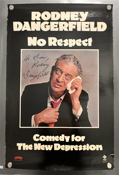 Rodney Dangerfield Signed Vintage 23" x 35" No Respect Poster (JSA LOA)