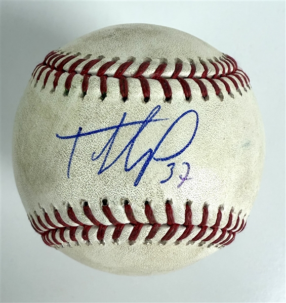 Teoscar Hernandez Signed & Game Used OML Baseball from 8-25-2024 Game vs. Rays (PSA & MLB Holo)