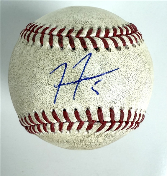 Freddie Freeman Signed & Game Used OML Baseball from 8-25-2024 Game vs. Rays (PSA & MLB Holo)