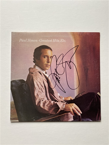 Paul Simon Signed "Greatest Hits" Album Cover (JSA LOA)(Ulrich Collection)