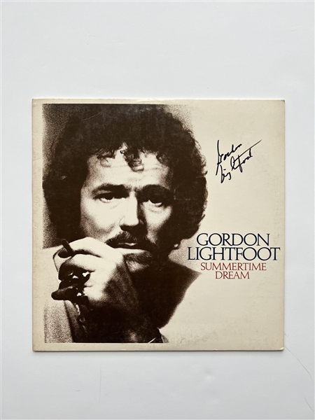 Gordon Lightfoot Signed "Summertime Daydream" Album Cover (JSA)(Ulrich Collection)