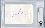 The Beatles: John Lennon Signed Cut (Beckett/BAS Encapsulated)