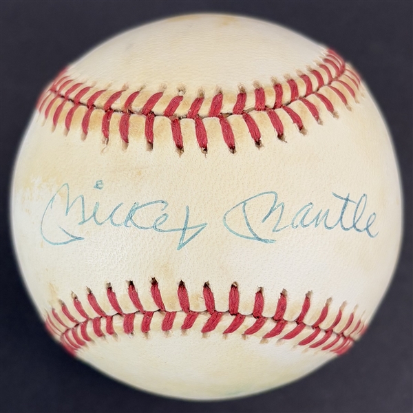 Mickey Mantle Signed OAL Baseball (Beckett/BAS LOA)