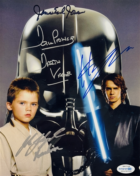 Star Wars: Darth Vader Cast Signed Photo, Sigs Include Prowse, Jones, Christensen, and Lloyd (ACOA)