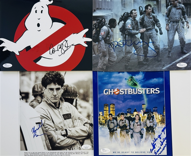 Ghostbusters Cast Lot of 4 Signed Photos (JSA)