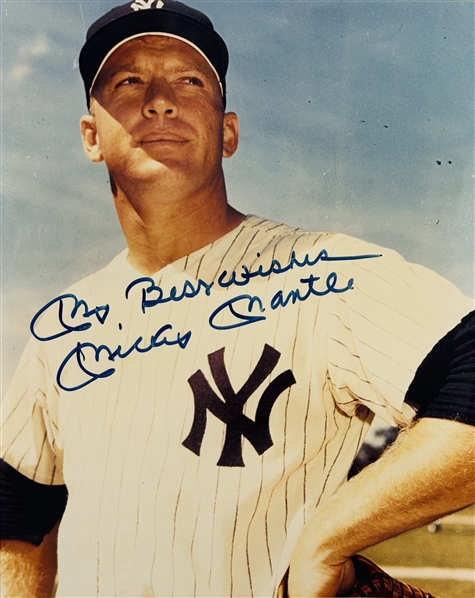 Mickey Mantle Signed Photo (JSA)