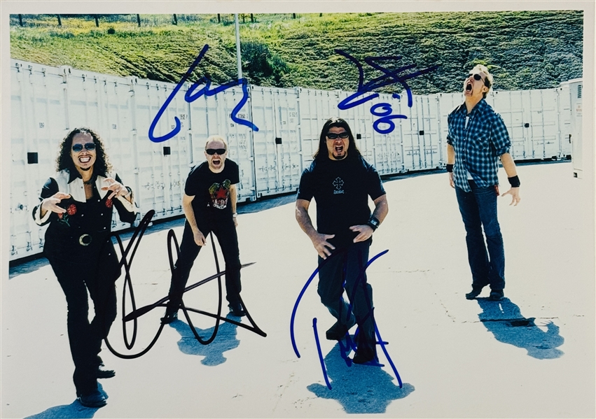 Metallica Group Signed Photo (4/Sigs) (JSA)