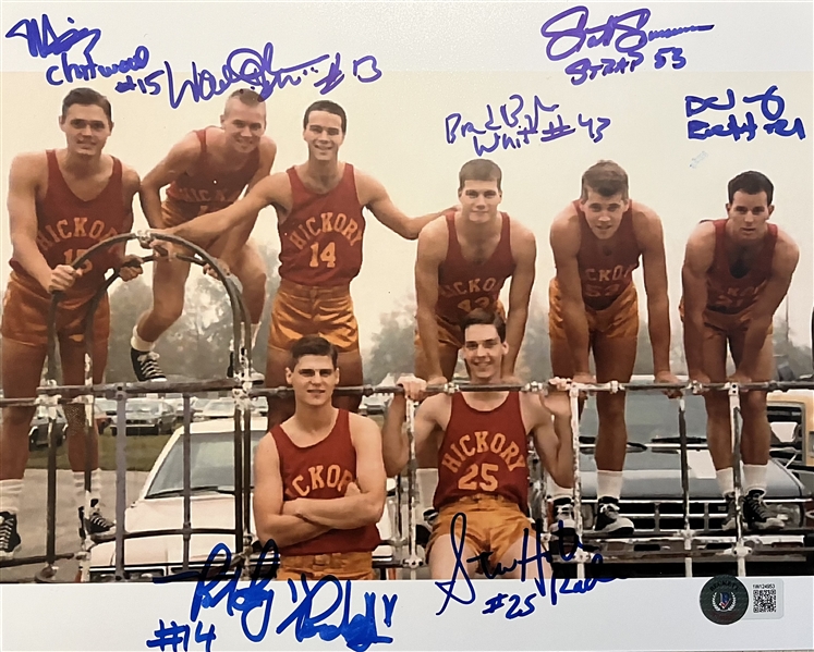 Hoosiers: Hickory Team Signed 8" x 10" Photo (7 Sigs)(Beckett/BAS)