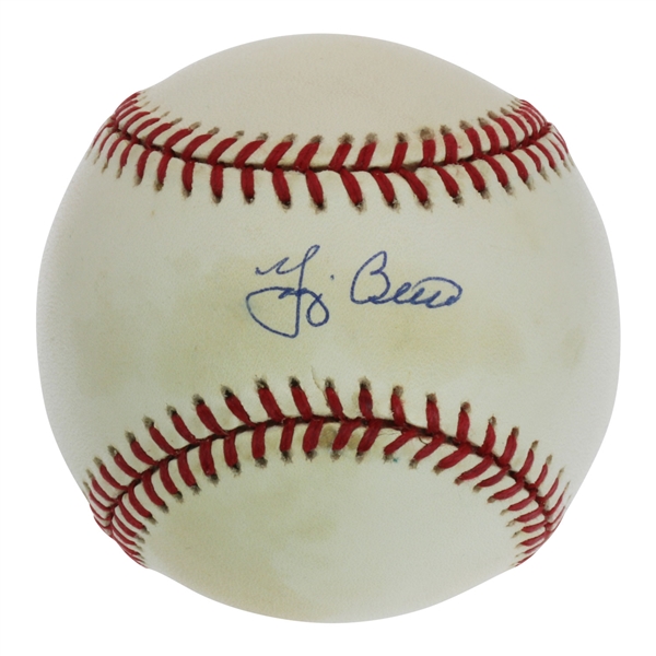 Yogi Berra Signed Official American League Baseball with Original UDA Box and Pouch (UDA)