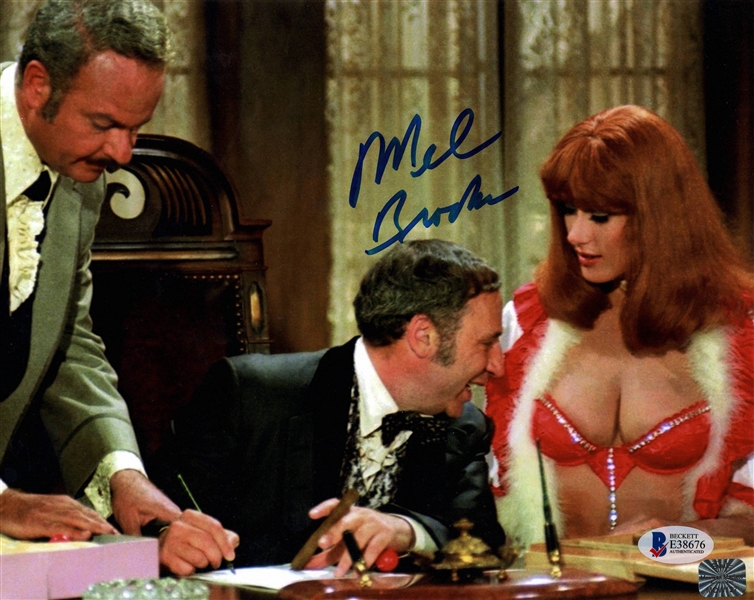 Mel Brooks Signed Blazing Saddles 8" x 10" Color Photograph (Beckett/BAS)