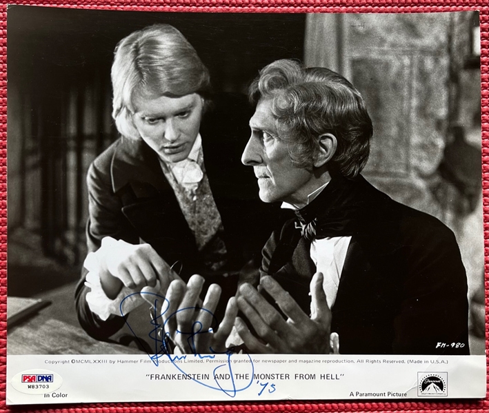 Peter Cushing Rare Vintage Signed 8" x 10" Frankenstein Promo Photograph (Beckett/BAS LOA)(PSA/DNA)