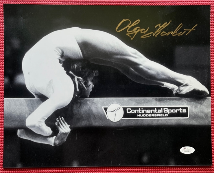 Olympic Gymnast Olga Korbut Signed 11" x 14" Photo (JSA COA)