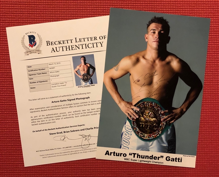 Artuto Gatti Signed 8" x 10" Promotional Photo (Beckett/BAS)