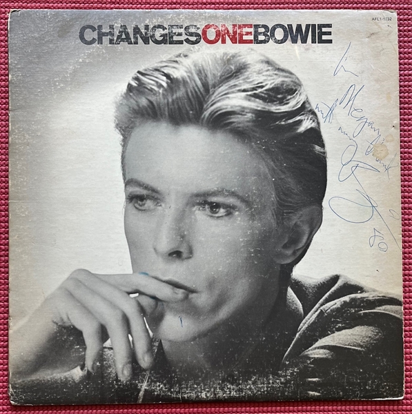 David Bowie 1980 Signed & Inscribed "Changes One" Album Cover (Beckett/BAS LOA)