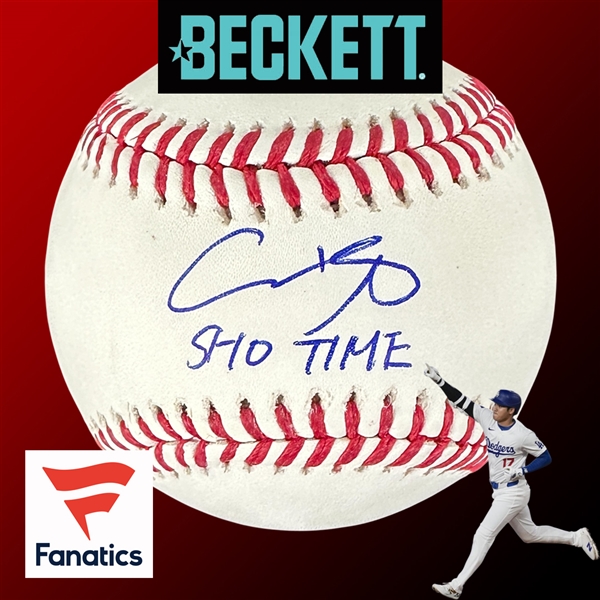 Shohei Ohtani Signed OML Baseball with RARE "Sho Time" Inscription (Beckett/BAS LOA, Fanatics & MLB Holograms)