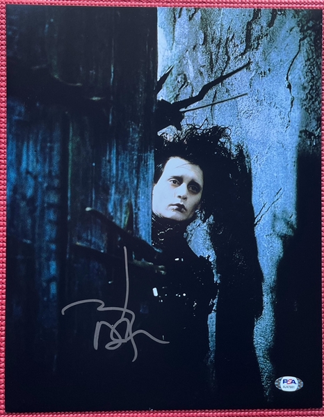 Johnny Depp Signed 11" x 14" "Edward Scissorhands" Photo (PSA/DNA COA)