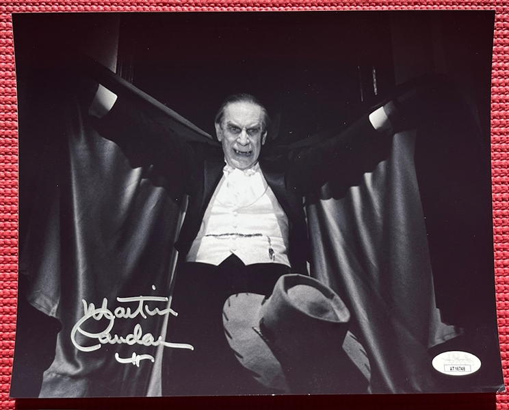 Martin Landau Signed 8" x 10 Ed Wood Photo (JSA)