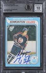 Wayne Gretzky Signed 1979-80 O-Pee-Chee Rookie Card with Exceptional GEM MINT 10 Autograph (Beckett/BAS Encapsulated)