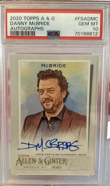 East Bound & Down: Danny McBride Signed 2020 Allen & Ginter Autographs - PSA 10