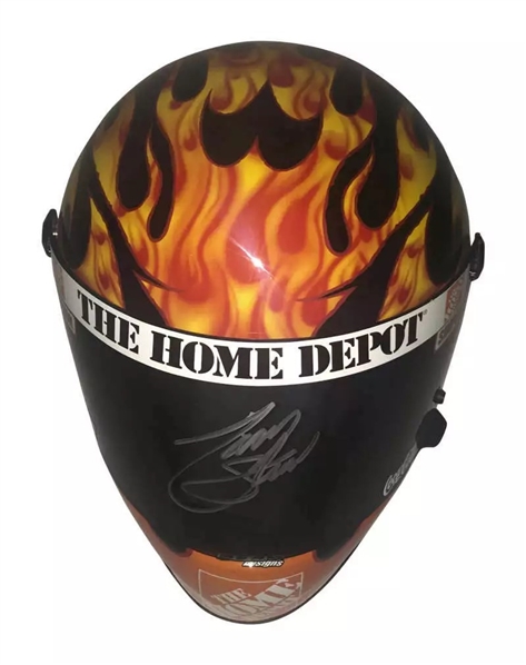 Tony Stewart Signed Home Depot Full Size Simpson Model Racing Helmet (JSA)