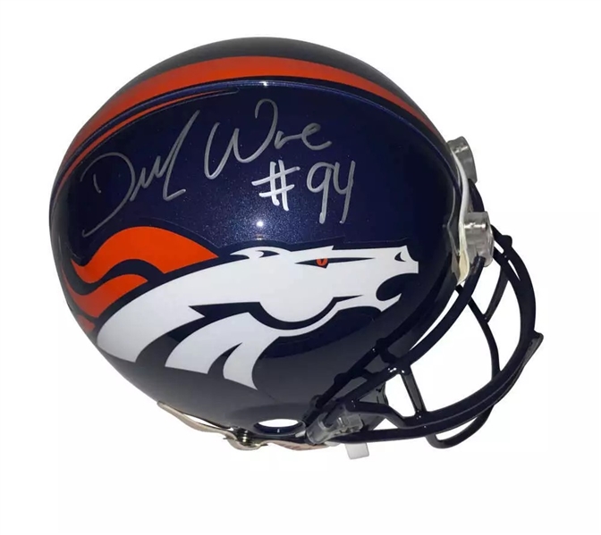 DeMarcus Ware Signed Full Size PROLINE Broncos Helmet (JSA)