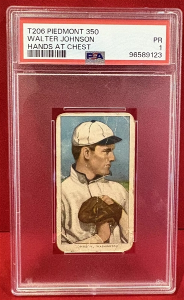 1909-11 T206 Walter Johnson Piedmont (PSA)