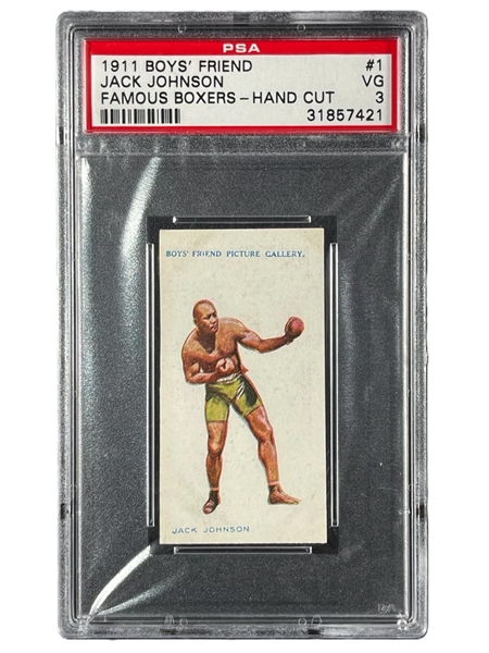 1911 Friend Famous Boxers #1 Jack Johnson (PSA 3)