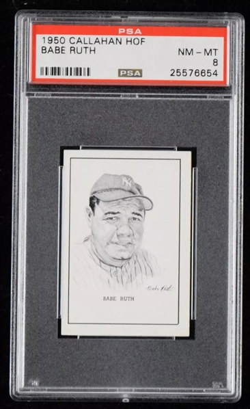 1950 Callahan W576 Babe Ruth (PSA NM 8)