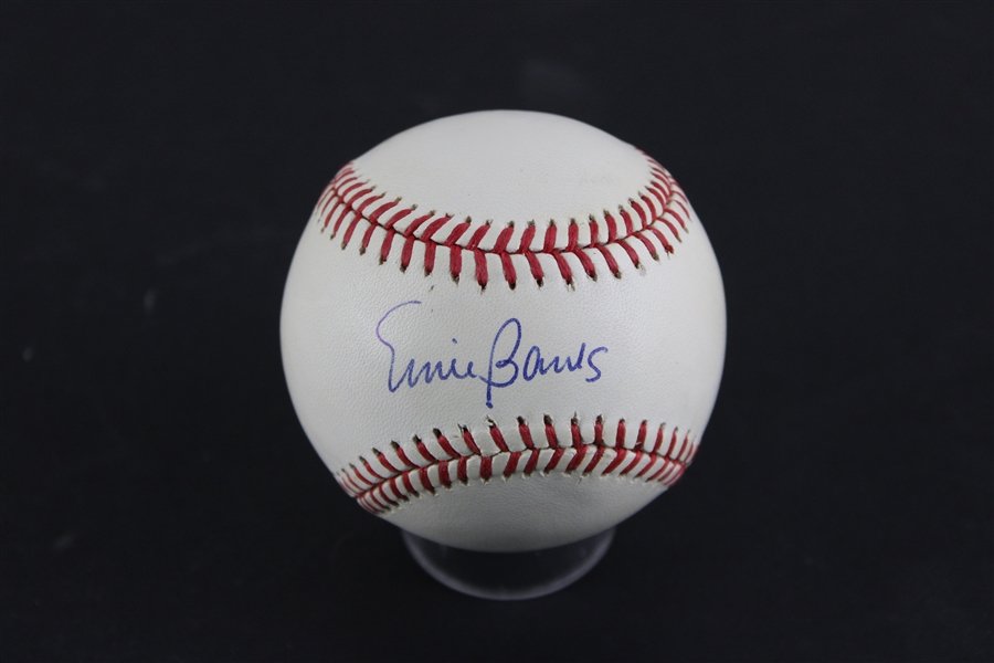 Ernie Banks Signed ONL Baseball (Beckett/BAS)