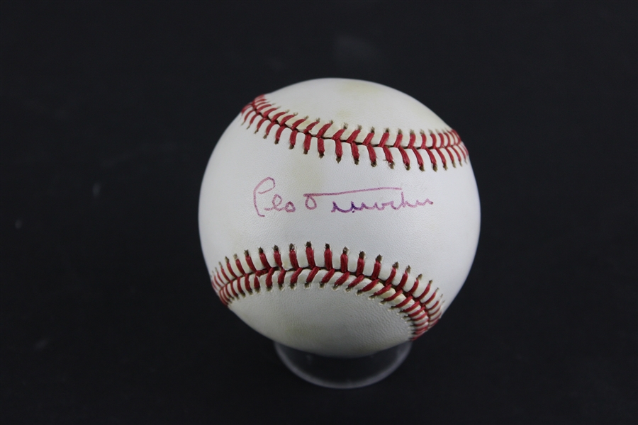 Leo Durocher Signed ONL Baseball (Beckett/BAS)