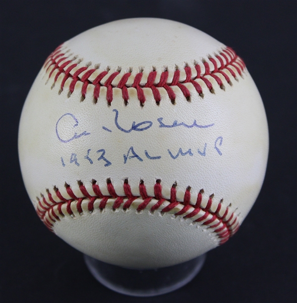 Al Rosen Signed OAL Baseball with "1953 AL MVP" Inscription (Beckett/BAS)