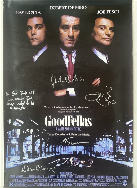 Goodfellas In-Person Cast-Signed Full-Sized Movie Poster (JSA Authentication)(Ulrich Collection)