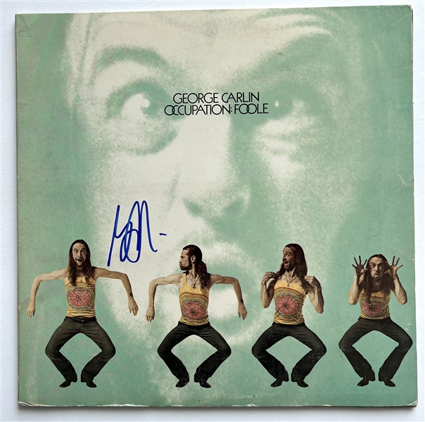 George Carlin In-Person Signed “Occupation Foole” Album Record (JSA Authentication)(Ulrich Collection)