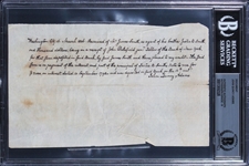 President John Quincy Adams 1806 Handwritten & Signed Letter (Beckett/BAS Encapsulated)