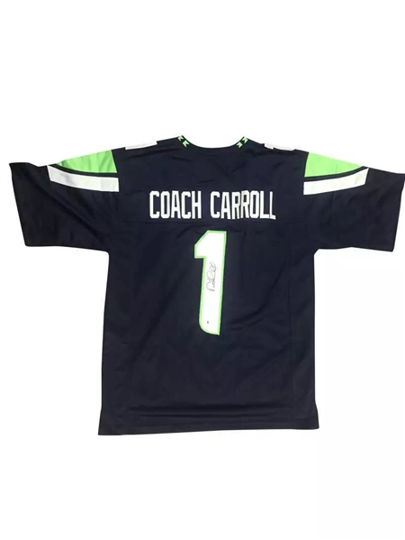 Pete Carroll Signed Seattle Seahawks Jersey (Beckett/BAS)