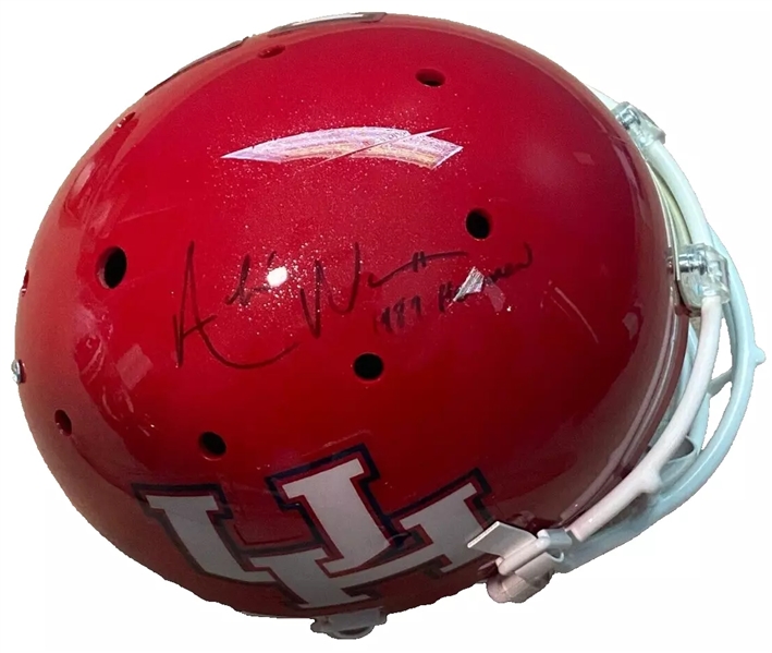 Andre Ware Signed Full Size University of Houston Helmet w/ 1989 Heisman Inscription! (JSA)