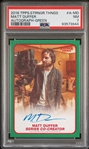 2018 Topps Stranger Things Season 1 Director/Creator Matt Duffer Signed Rookie Card /50  PSA 7 (PSA)