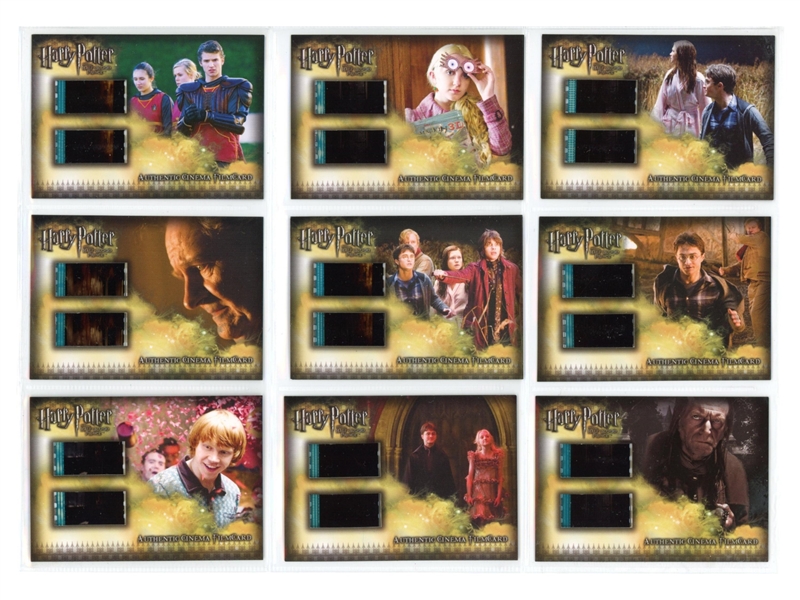 2009 Artbox Harry Potter Half-Blood Prince Nine (9) Card Cinema Film Cel Set #CFC1-CFC9