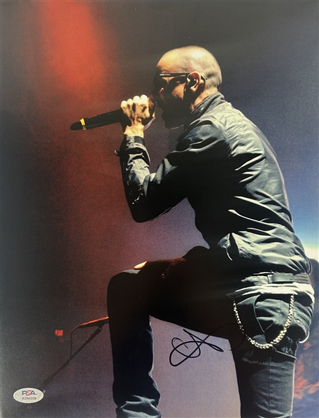 Linkin Park: Chester Bennington Signed 11" x 14" Color Photo (PSA/DNA)