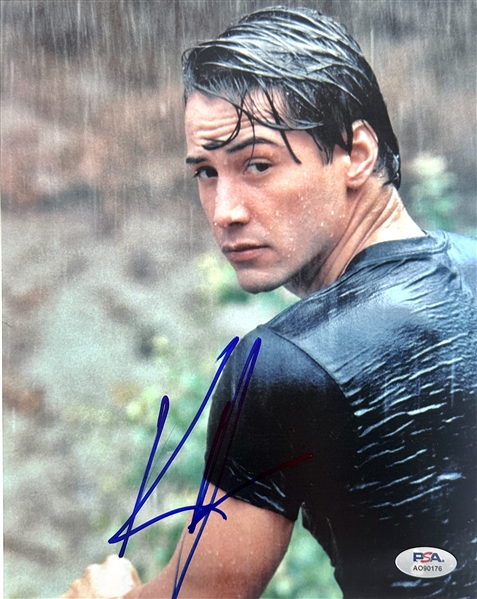 Keanu Reeves Signed 8" x 10" Color Photograph from "Point Break" (PSA/DNA)