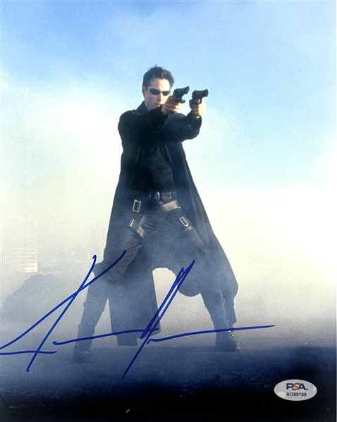 Keanu Reeves Signed 8" x 10" Color Photo from "The Matrix" (PSA/DNA)