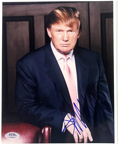 President Donald Trump Signed 8" x 10" Color Photo (PSA/DNA LOA)