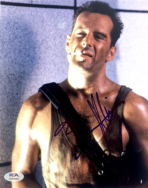 Bruce Willis Signed 8" x 10" Color Photo from "Die Hard" (PSA/DNA LOA)