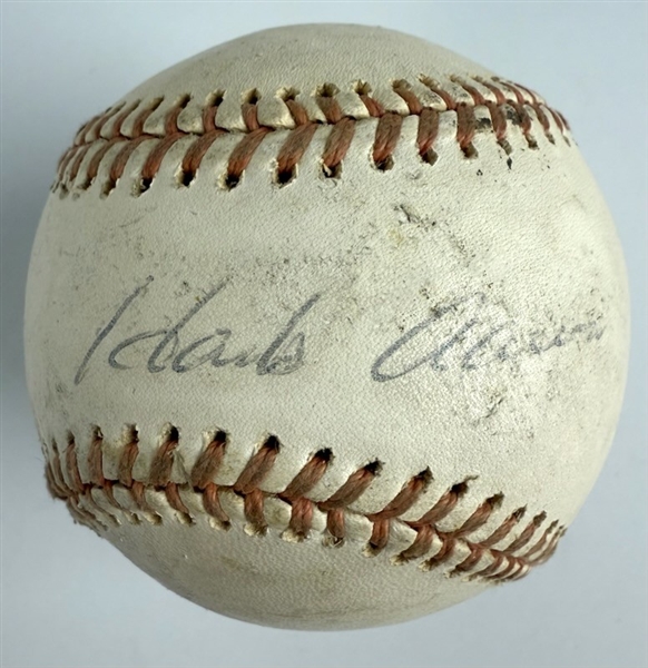 Hank Aaron Vintage Single Signed OAL c. 1970s Baseball (Third Party Guaranteed)