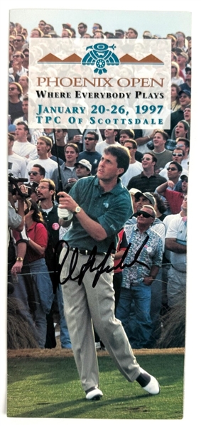 Phil Mickelson Signed Phoenix Open Golf Brochure (Beckett/BAS)